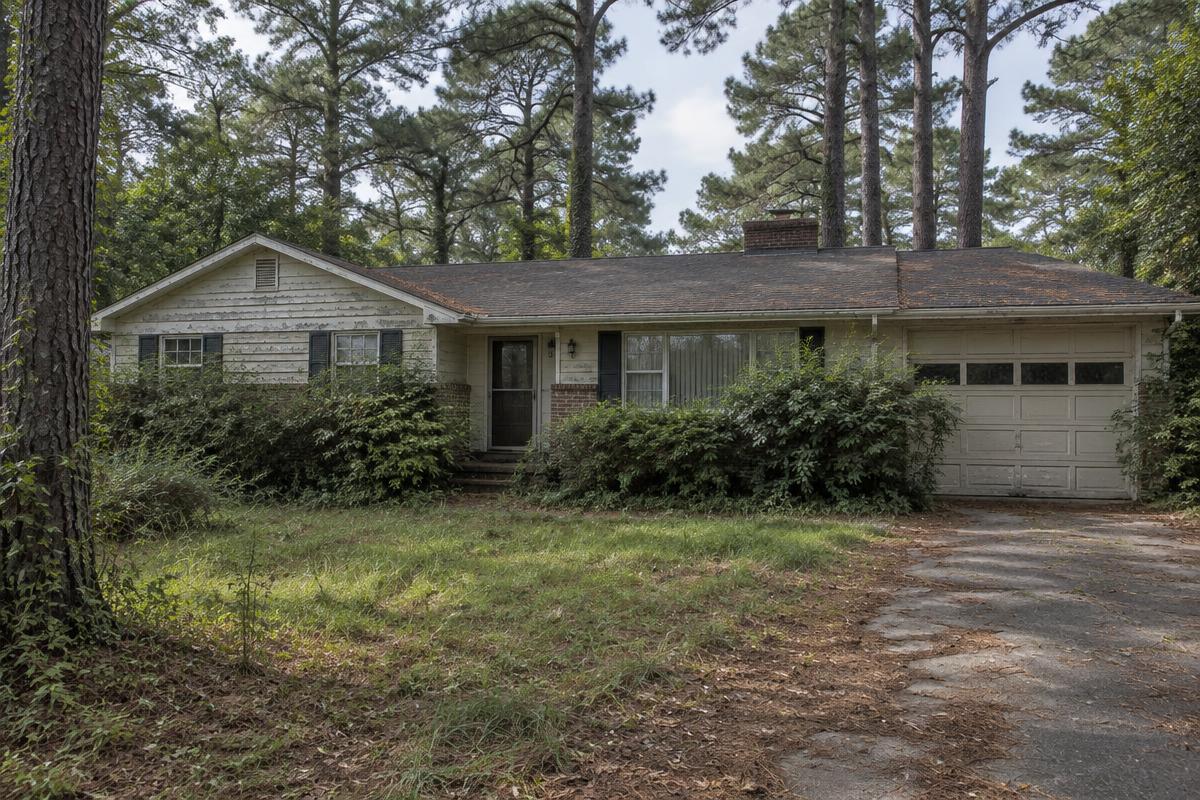 Rendering — the property before renovation, Atlanta, GA