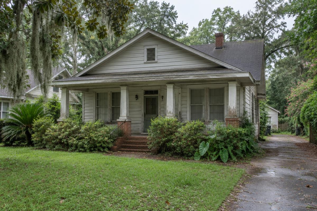 Rendering — the property before renovation, Baton Rouge, LA