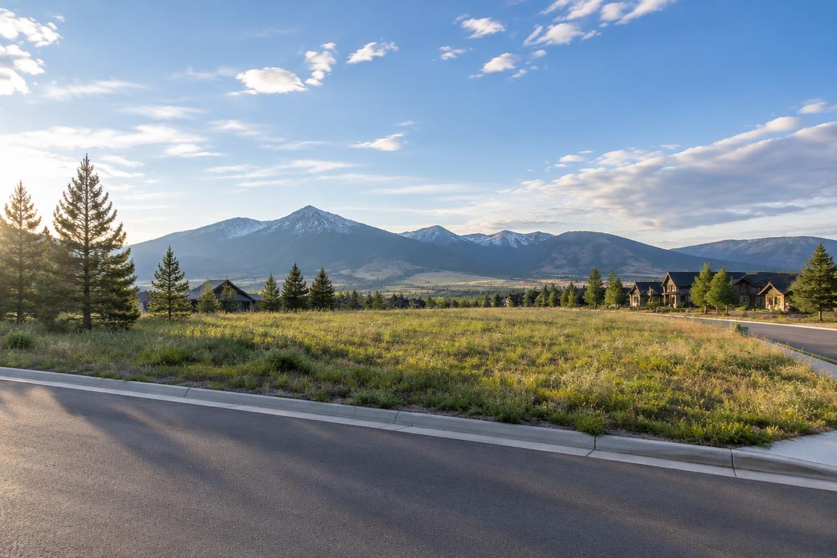 Rendering — the lot before construction, Bozeman, MT