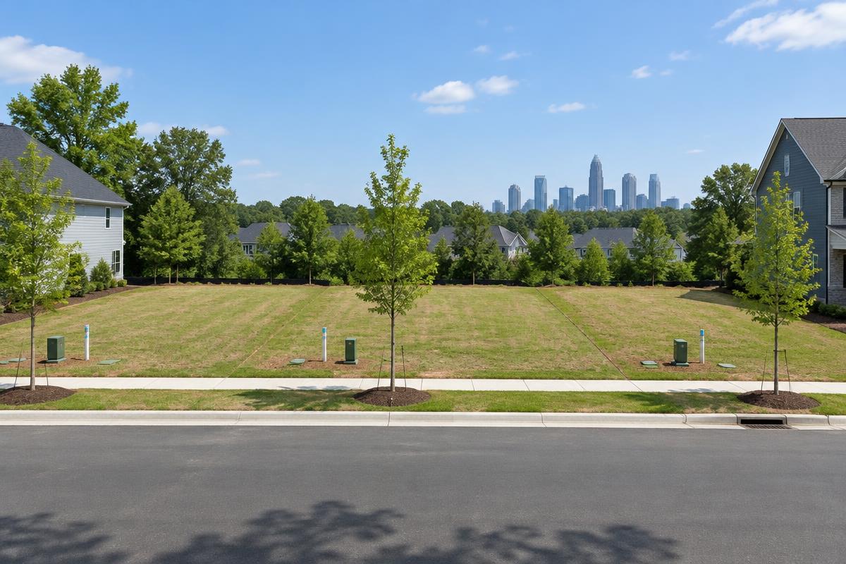Rendering — the lot before construction, Charlotte, NC