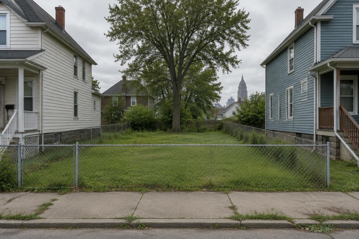 Rendering — the lot before construction, Cleveland, OH