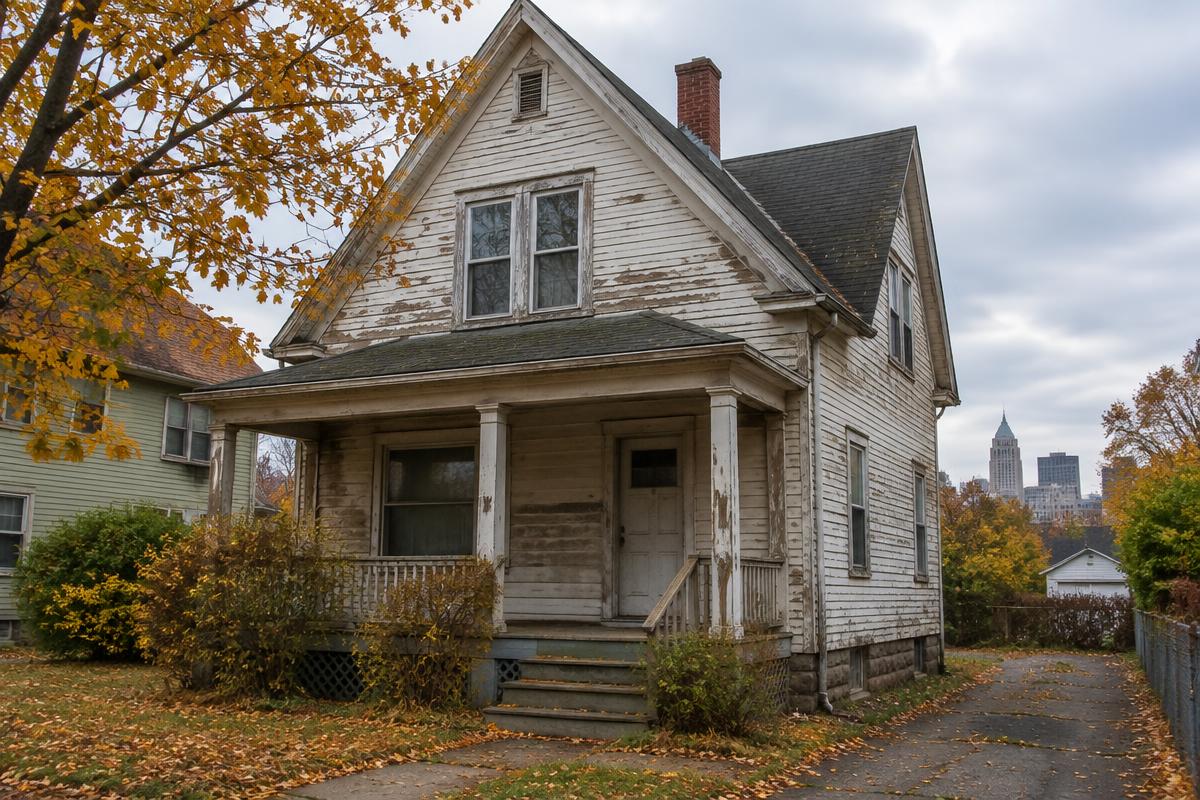 Rendering — the property before renovation, Hartford, CT