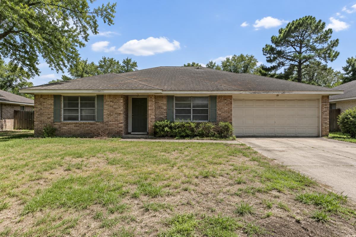 Rendering — the property before renovation, Houston, TX