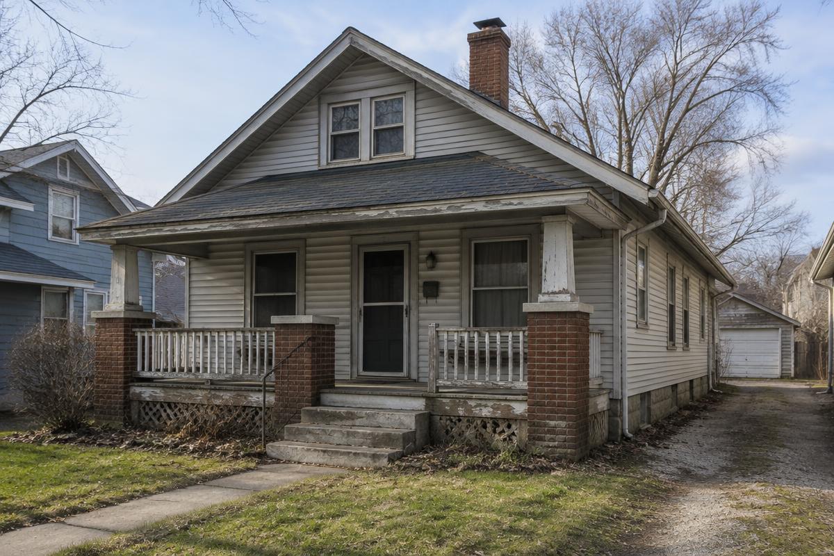 Rendering — the property before renovation, Indianapolis, IN