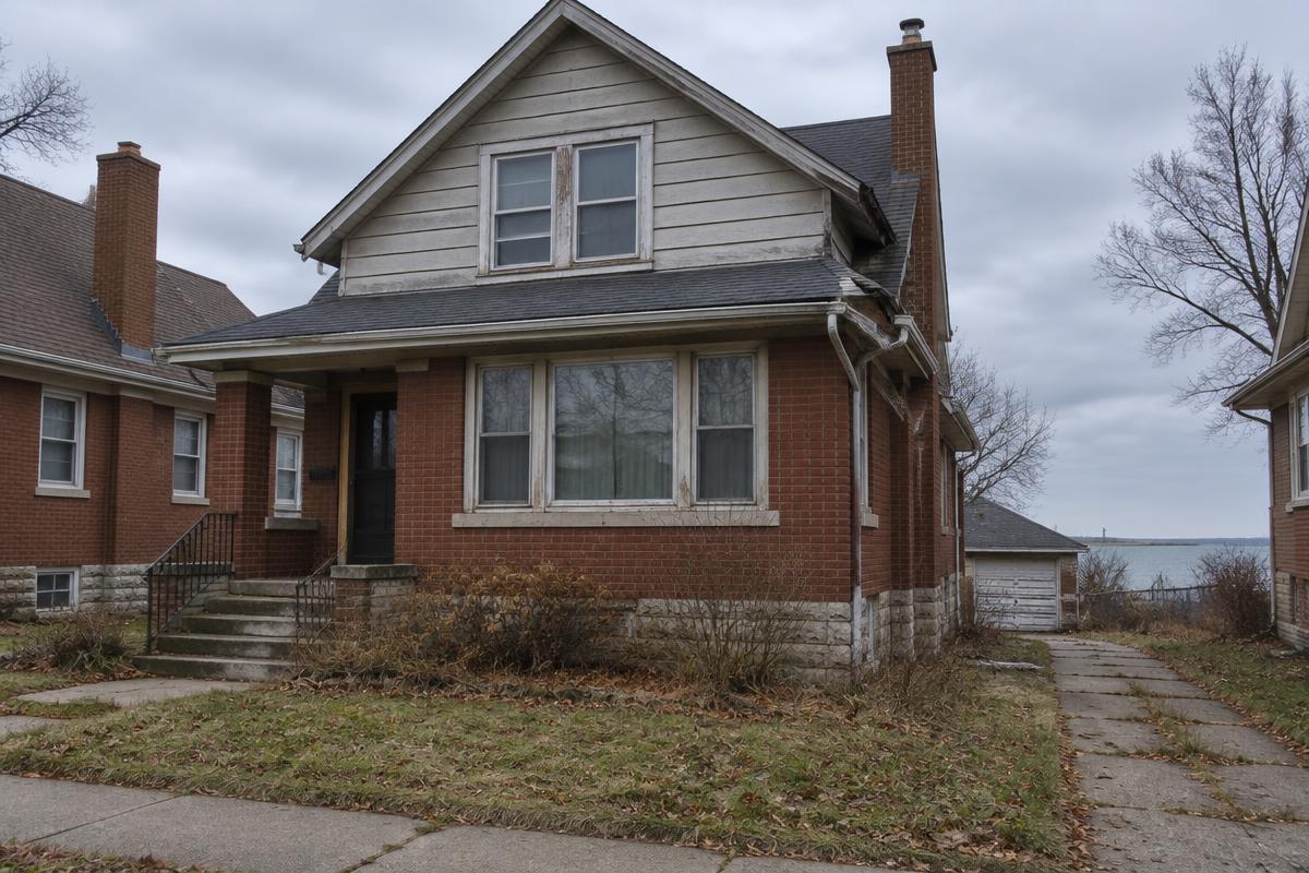 Rendering — the property before renovation, Milwaukee, WI