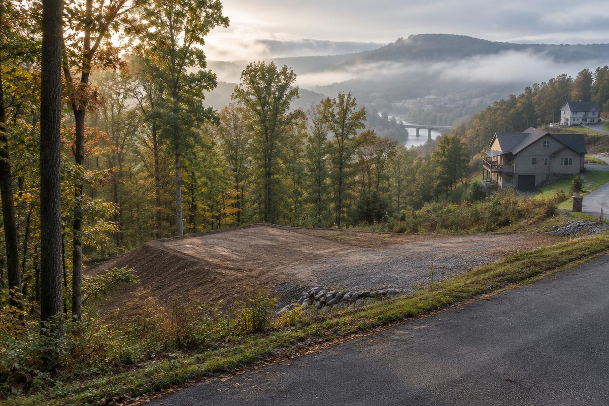 Rendering — the lot before construction, Morgantown, WV