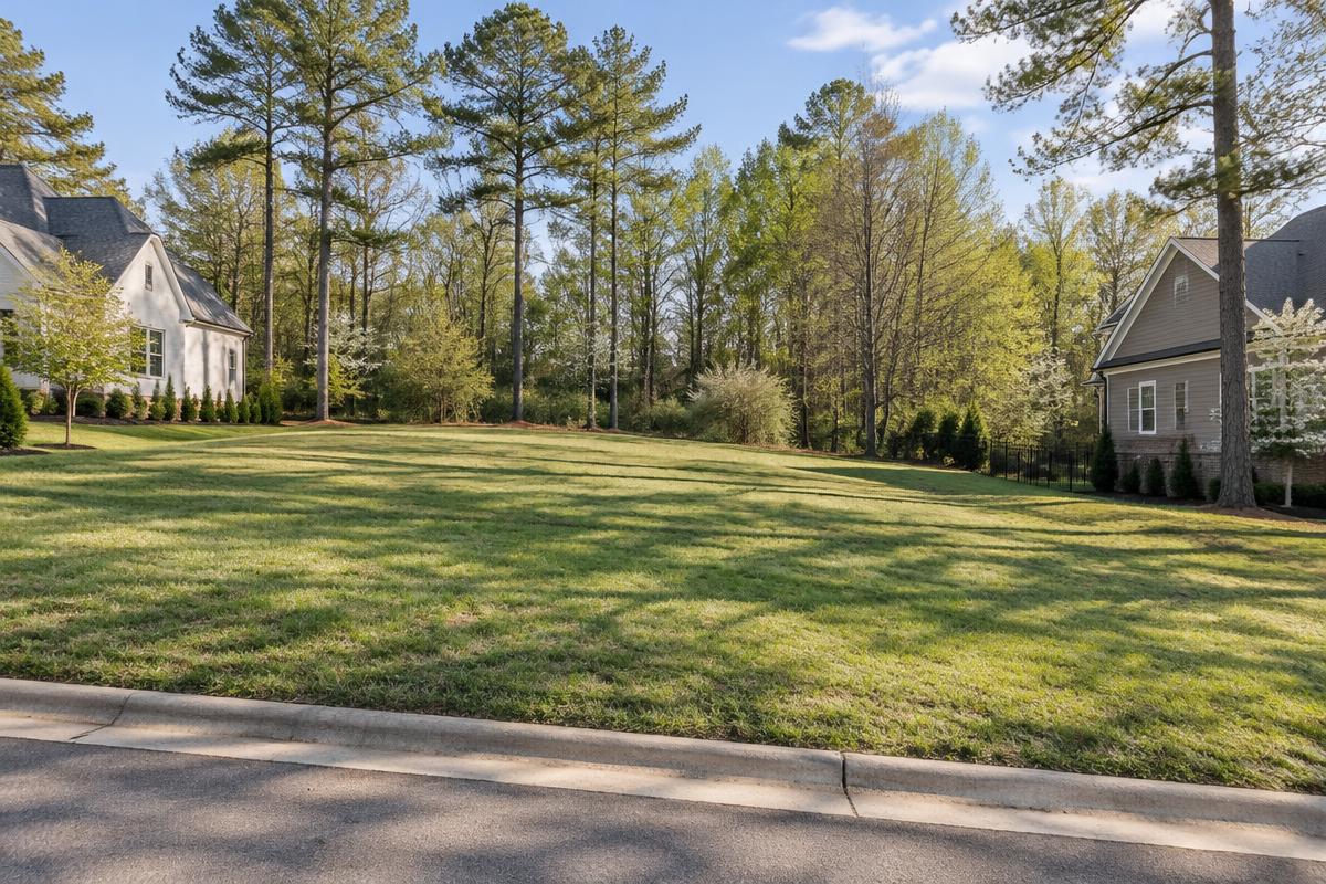 Rendering — the lot before construction, Raleigh, NC