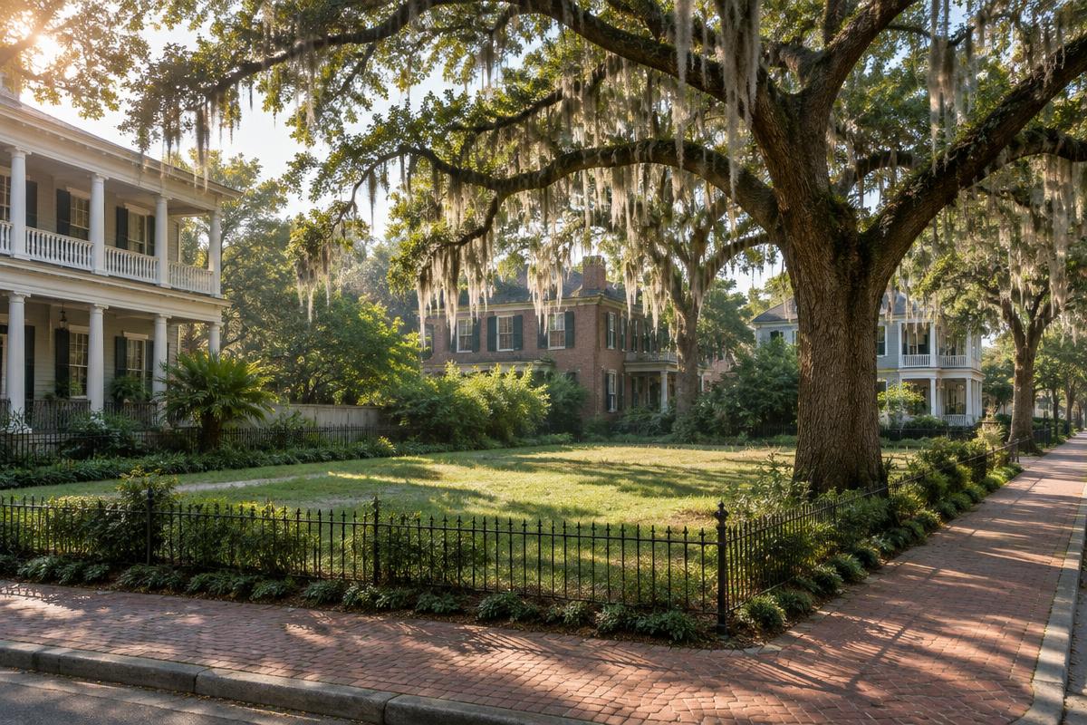 Rendering — the lot before construction, Savannah, GA