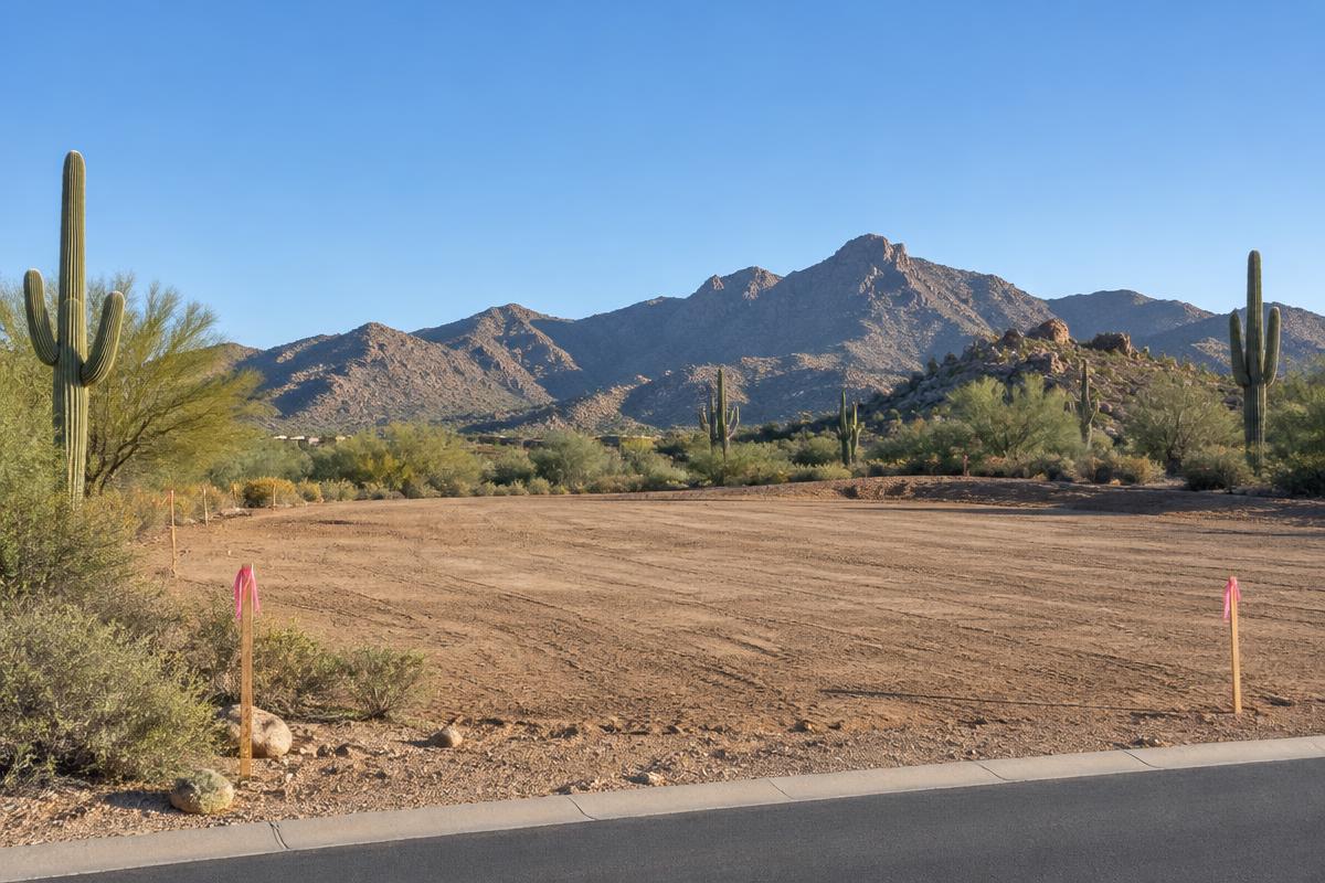 Rendering — the lot before construction, Scottsdale, AZ