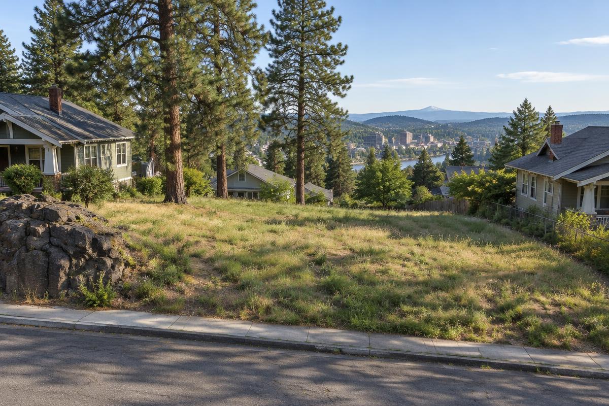 Rendering — the lot before construction, Spokane, WA