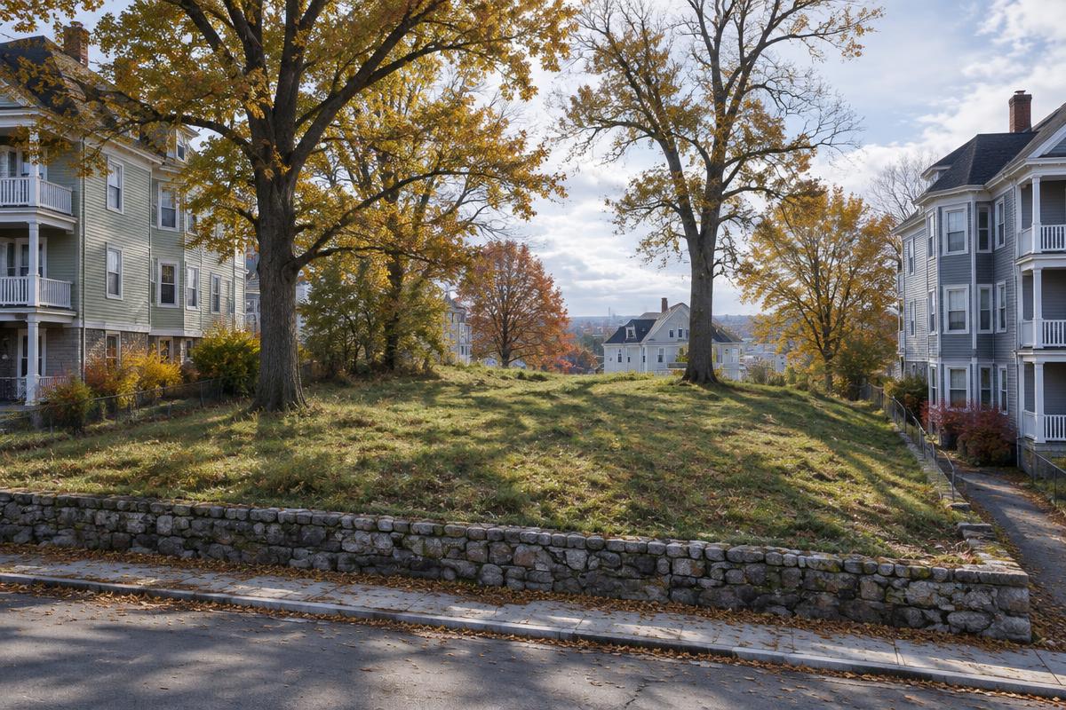 Rendering — the lot before construction, Worcester, MA